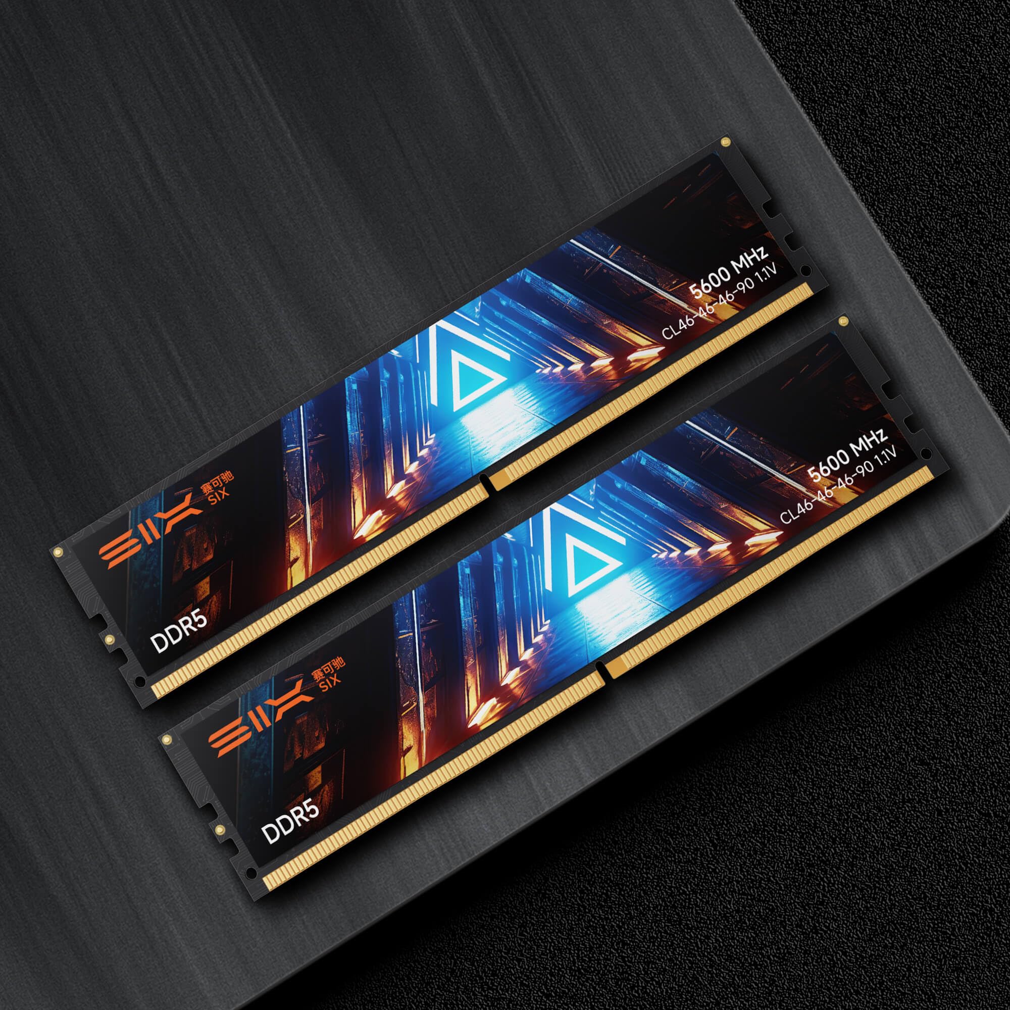 SIX DDR5 RAM 2x16GB 5600MHz UDIMM Desktop Memory - 1.1V Low